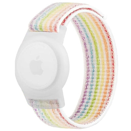 3Packs Apple AirTag Case Wristband Protective Cover Colorful & Rainbow & Grey