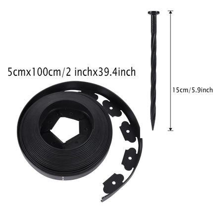 10M Fence Landscape Garden Lawn Edging Border Flexible Plant Grass Barriers