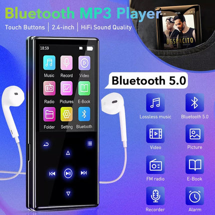 32G Portable Bluetooth MP3 MP4 HIFI Video Music Player Sport FM Radio Recorder