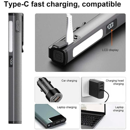Multi-Functional Pen Light Flashlight LED Magnetic Pocket Work Repair Nurse use