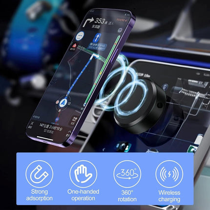 Black Magnetic Car Suction Cup Holder Mount,360°Rotation Magnetic Car Cell Phone Holde