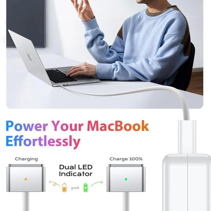 2m 140W USB C Magsafe 3 MacBook Charging Cable Air Pro M3 M2 Mag-Safe 3 Type
