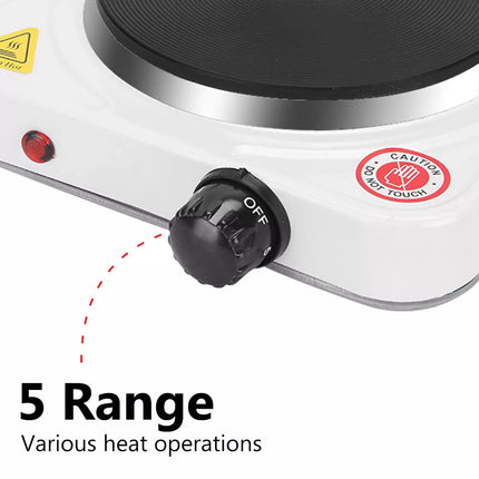 Portable Hot Plate 1500W Electric Single Cooktop Cooker Stove Hotplate Kitchen