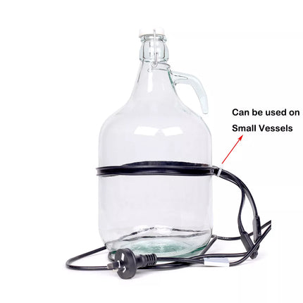 Home Brew Heat Heating Belt Pad for Fermenter Beer Wine Spirits + Thermometer