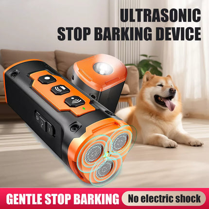 Long-range ultrasonic Rechargeable dog bark deterrent and behavior adjuster