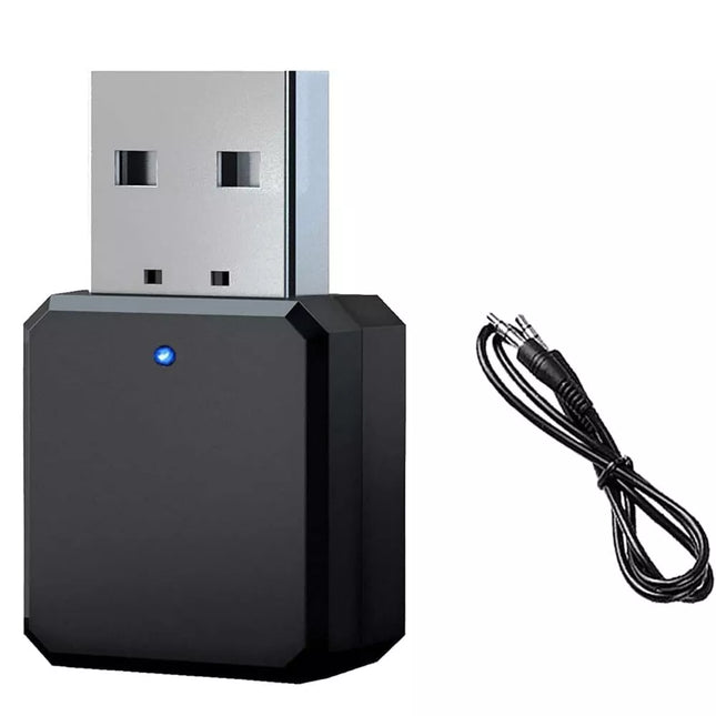 2in1 USB Bluetooth5.0 Transmitter Receiver Audio Adapter AUX 3.5mm TV PC Speaker