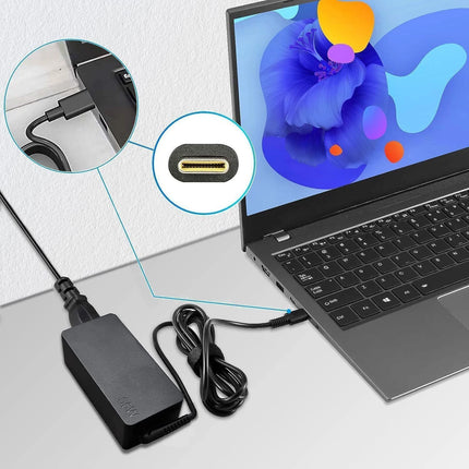 65W USB-C Type-C AC Adapter Laptop Charger For Lenovo ThinkPad Yoga Dell HP ASUS