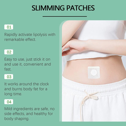 150PCS Herbal Healthy Detox Slimming Belly Pellet Weight Loss Patch