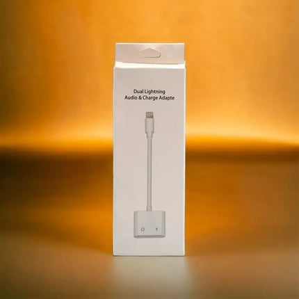 For IPhone Jack to 3.5mm Splitter 2 in 1 Adapter to AUX Headphone Charger
