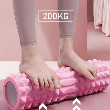 Pilates Foam Roller Physio Yoga Fitness GYM Exercise Training 3D Point 45CM Pink