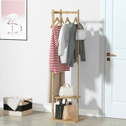 Garment Coat Clothes Stand Rack Hat Shoe Wooden Hanger Holder Shelf Organizer