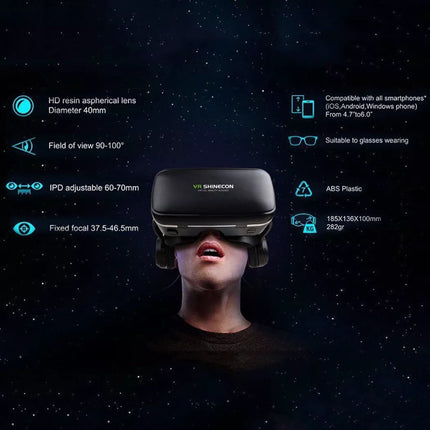Virtual Reality All In One VR Box Headset 3D Glasses With VR Controller