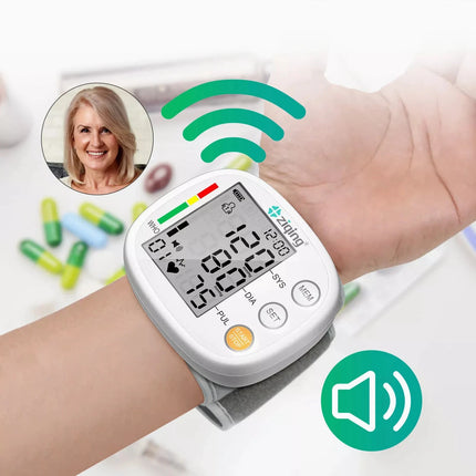 High Accuracy Wrist Blood Pressure Monitor Automatic Digital Heart Rate Monitor