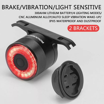 Bike Taillight Smart Rear Light Brake Sensing Rechargeable Waterproof
