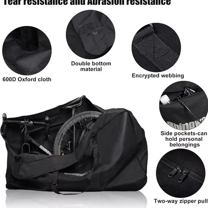 26 inch Folding Bike Transport Bag Loading Vehicle Carrying Bag Pouch Pack