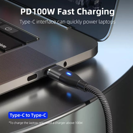 USB Type C Dual Magnetic Fast Charging Cable 100w PD Charger for iPhone android