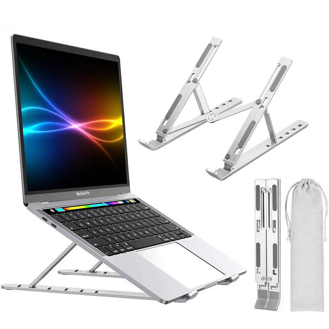 Ergonomic Portable Adjustable Laptop Stand Foldable Desktop Tripod Tray Holder