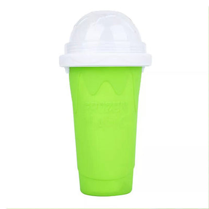 Green Slushie Maker Cup Quick Freeze Magic Squeeze Cup Milkshake Cup Ice Cream Maker