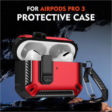 Red For Apple Airpods 4 Case Cover 4th Generation Noise Cancellation With Clean Pen