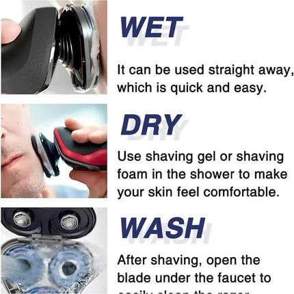 3-Pack Replacement Shaving Heads SH50 Compatible with Philips Series 5000 Wet & Dry