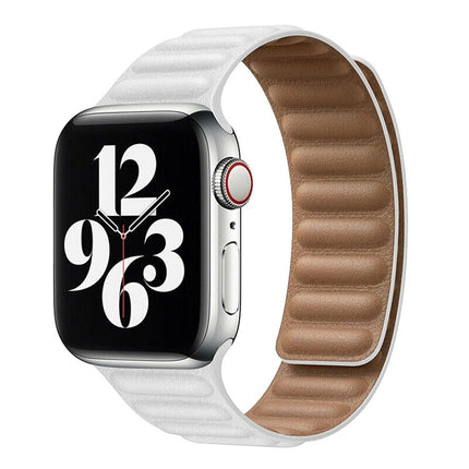 Apple Watch Band Series 11 46mm SE 3 44mm Ultra 49mm Leather Link Magnetic Strap