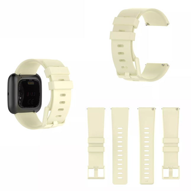 Beige Fitbit Versa 2 Watch Repacement Silicone Sport Fitness Band Strap Wristband Lite