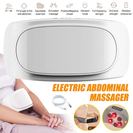 Electric Wireless Abdominal Massager for Fat Burning & Digestion with 3 Massage