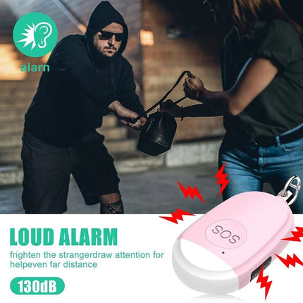4Pcs Personal Elderly Women Alarms Emergency SOS Personal Alarm Keychain 130dB