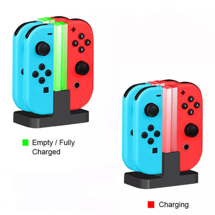 Joy-Con 4-Controller Charging Stand Dock Charger For Nintendo Switch Console