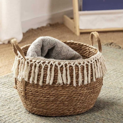 3 Piece Storage Basket Braided Changing Table Organiser Bathroom Kitchen Laundry