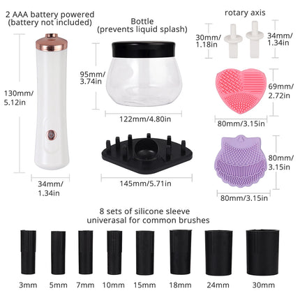 Electric Makeup Brush Cleaner Dryer Machine Automatic Brush Fast Cleaning Tool