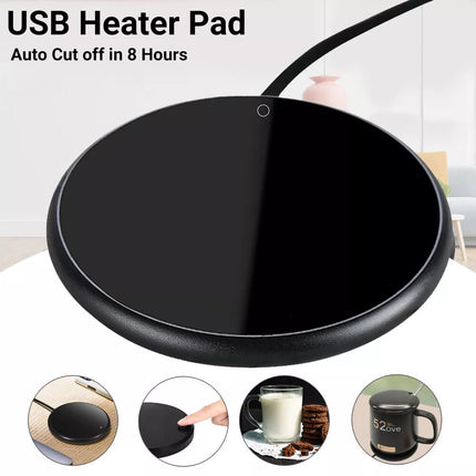 2PCS Smart USB Coffee Mug Warmer Tea Milk Cup Heater Pad Heating Plate Office Home