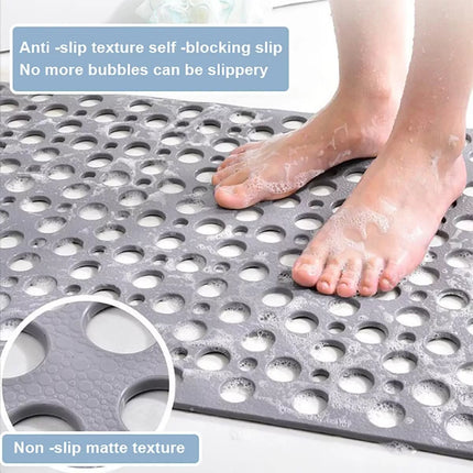 Large Bath Shower Mat Non-Slip Shower Mat Bathtub Mats Rubber Sucker Bathroom