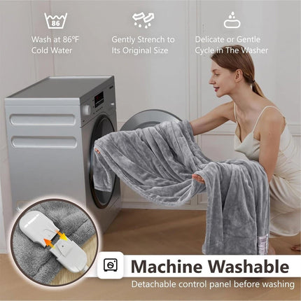 Electric Heated Blanket Warm Throw Poncho Wrap Blanket Portable heated Shawl