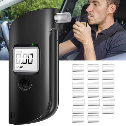 High Accuracy Digital Breathalyser LCD Display Portable Breath Alcohol Tester