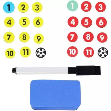 Foldable Football Coach Tactics Board Double-Sided Magnetic Coaching C