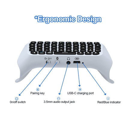 Wireless Bluetooth External Keyboard with Speaker For PS5 Game Handle Controller