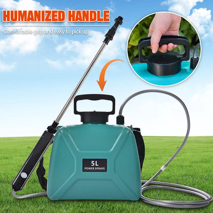 5L Rechargeable Electric Weed Sprayer Battery Powered Farm Garden Pump Spray