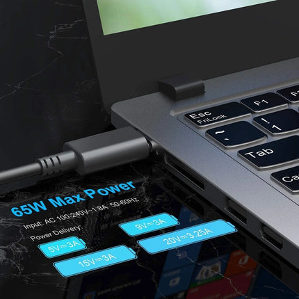 65W USB-C Type-C AC Adapter Laptop Charger For Lenovo ThinkPad Yoga Dell HP ASUS