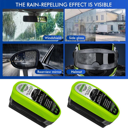 3Pcs Car Window Windscreen Glass Oil Film Automotive Cleaning Brush Remover Cleaner
