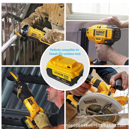 For DEWALT 18V/20V XR 6.0AH Battery / charger DCB205 LI-Ion Slide DCB180 DCB200