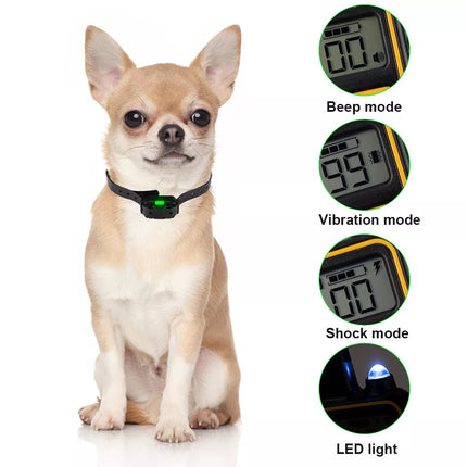 Anti Bark Electric Shock Dog Pet Training E-Collar Obedience Remote Control