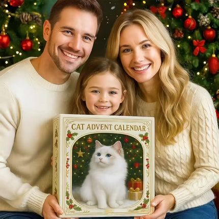 2025 Cat Advent Calendar with 24 Acrylic Kitten Ornaments Christmas Countdown