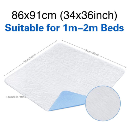 2X Reusable Washable Underpads Bed Pads Hospital Grade Incontinence 34"x36"