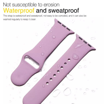 Silicone Sports Band For Apple Watch Series 4-7/SE 38mm 44mm Green