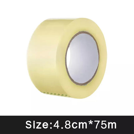 Packing Tape 12 Rolls Package Clear Sticky Sealing Tape 48mm 75M 52UM
