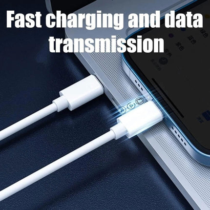Type USB C Micro-USB Cable Charging Adapter iPhone Cable Kit Storage Box White