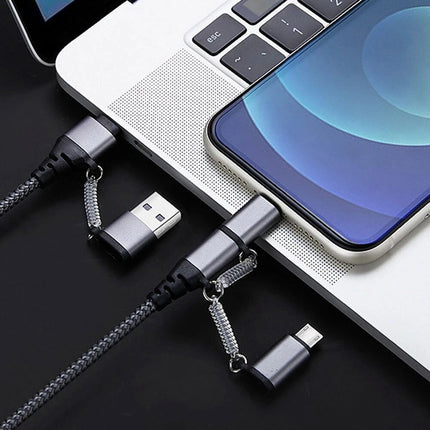All in one USB Charging Cable Typc C Micro Data Charger Cable iPhone Samsung