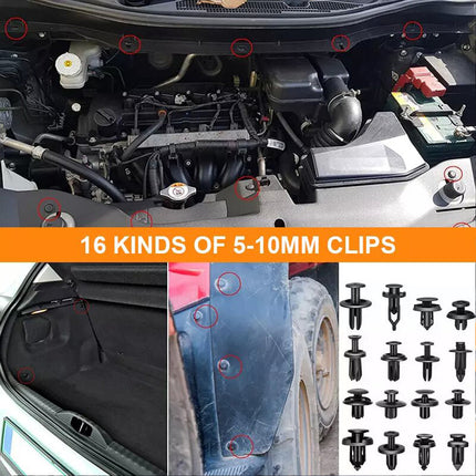 723x Car Trim Body Clips Kit Rivets Retainer Door Panel Bumper Plastic Fastener