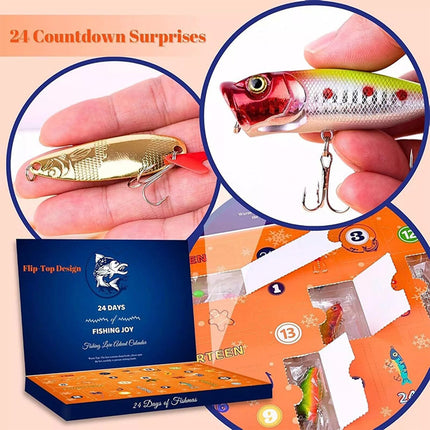 Fishing Advent Calendar 24Day Christmas Countdown Fishing Tackle Advent Calendar B